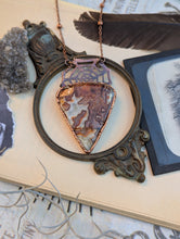 Load image into Gallery viewer, Crazy Lace Agate Spider Web Necklace