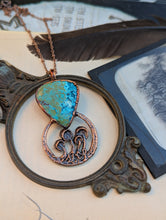 Load image into Gallery viewer, Chrysocolla Mushroom Necklace