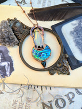 Load image into Gallery viewer, Glow-in-the-Dark Ghost & Abalone Moon Necklace