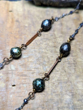 Load image into Gallery viewer, Freshwater Baroque Pearl Necklace with Moon Phase