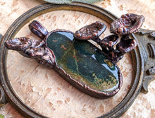 Load image into Gallery viewer, Ocean Jasper Encrusted with Mushrooms Copper Electroformed Statement Necklace
