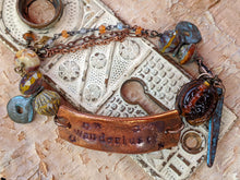 Load image into Gallery viewer, Wrist Reminder Copper Electroformed Bracelet - WANDERLUST
