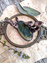 Load image into Gallery viewer, Ocean Jasper Encrusted with Mushrooms Copper Electroformed Statement Necklace