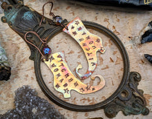 Load image into Gallery viewer, ‘Witchy Woman’ Witch Boot Copper Earrings