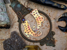 Load image into Gallery viewer, ‘Witchy Woman’ Witch Boot Copper Earrings