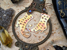 Load image into Gallery viewer, ‘Witchy Woman’ Witch Boot Copper Earrings
