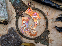 Load image into Gallery viewer, ‘I Curse A Lot’ Witch Boot Copper Earrings