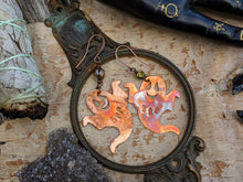Load image into Gallery viewer, Happy 'Boo' Ghost Copper Earrings #2