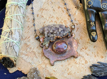 Load image into Gallery viewer, Witch's Cauldron Copper Electroformed Necklace - 2