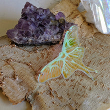 Load image into Gallery viewer, Iridescent Luna Moth Necklace
