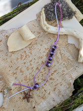 Load image into Gallery viewer, Water Bottle Abacus - Purple with Copper Starfish