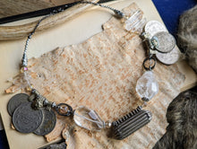 Load image into Gallery viewer, Prayer Box Necklace with Clear Quartz 2