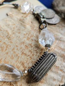Prayer Box Necklace with Clear Quartz 2