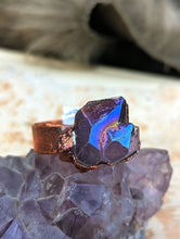 Load image into Gallery viewer, Size 9.75 Aura Amethyst Electroformed Ring
