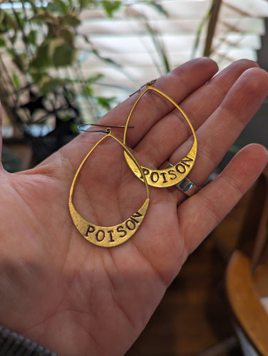 *IMPERFECT* Poison Stamped Earrings