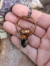 Load image into Gallery viewer, Putka Pumpkin Necklace with Dark Garden Quartz and Moonstone