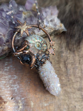Load image into Gallery viewer, Spirit Quartz Ammonite Necklace