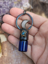 Load image into Gallery viewer, Copper Electroformed Rollerball Perfume / Essential Oil Necklace