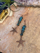 Load image into Gallery viewer, Mermaid and Starfish Earrings