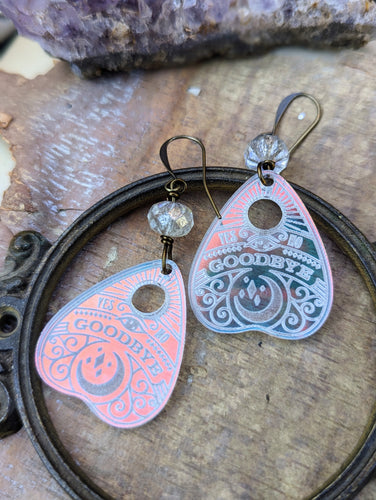 Iridescent Ouija Planchette Earrings 1