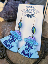 Load image into Gallery viewer, Take Me Away UFO Earrings