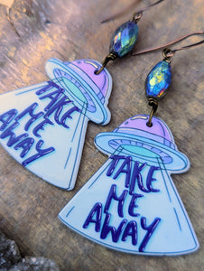 Take Me Away UFO Earrings