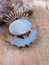 Load image into Gallery viewer, Blue Agate Bat with Moonstone