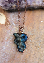 Load image into Gallery viewer, Carved Labradorite Snake Necklace 2