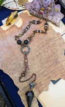 Load image into Gallery viewer, Black Tourmaline Pendulum Necklace 2