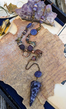 Load image into Gallery viewer, Lepidolite Pendulum Necklace