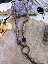 Load image into Gallery viewer, Amethyst Pendulum Necklace