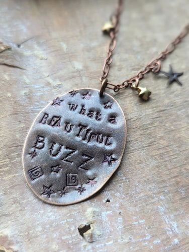 Song Lyric Necklace - Phish - What a Beautiful Buzz