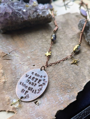 Song Lyric Necklace - Phish - Waste