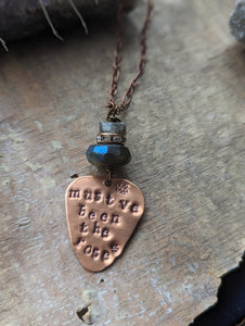 Song Lyric Necklace - Grateful Dead - Must Have Been the Roses