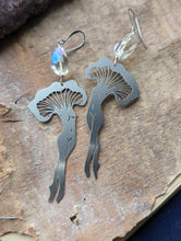 Load image into Gallery viewer, Mushroom Lady Earrings with Aura Quartz
