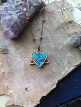 Load image into Gallery viewer, Turquoise Heart Necklace