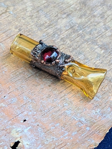 Amber glass joint holder - Garnet