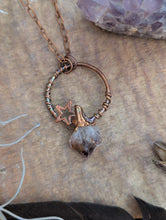 Load image into Gallery viewer, Copper Electroformed Amethyst Point Necklace