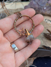 Load image into Gallery viewer, Copper Electroformed Amethyst Point Necklace