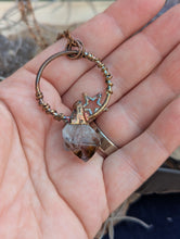 Load image into Gallery viewer, Copper Electroformed Amethyst Point Necklace