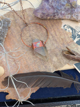 Load image into Gallery viewer, Copper Electroformed Garden Quartz Point Necklace