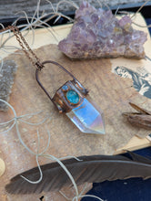 Load image into Gallery viewer, Copper Electroformed Aura-Quartz Point Necklace