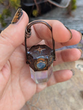 Load image into Gallery viewer, Copper Electroformed Aura-Quartz Point Necklace