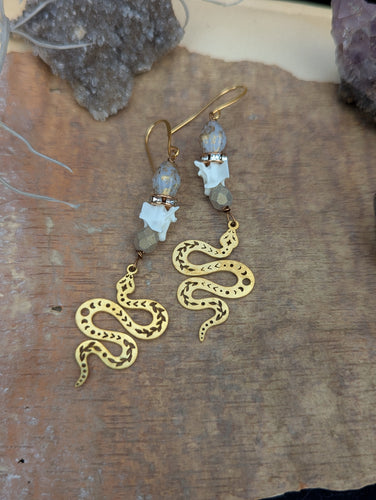 Snake Vertebrae Earrings