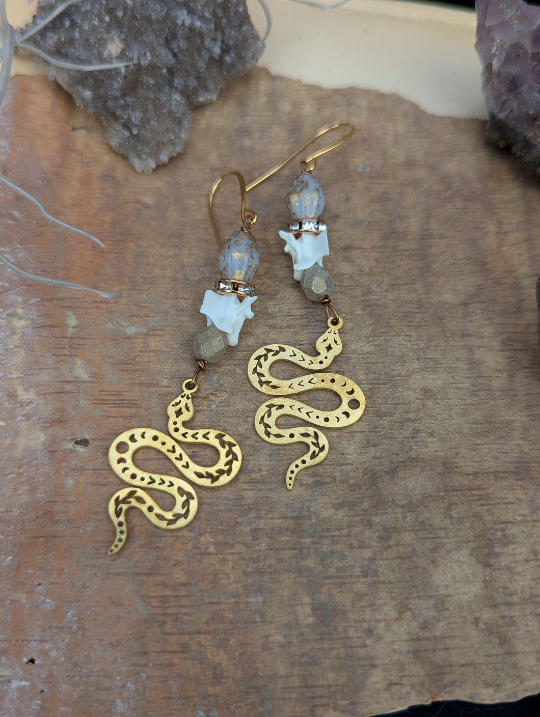 Snake Vertebrae Earrings