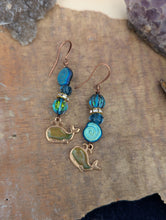 Load image into Gallery viewer, Asymmetrical Whale Earrings