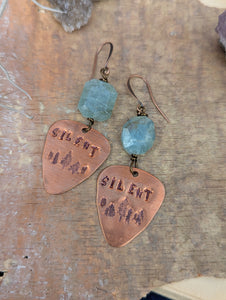 Phish Lyric Earrings - Silent Trees