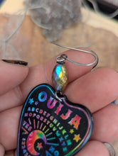 Load image into Gallery viewer, Rainbow Ouija Planchette Earrings