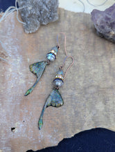 Load image into Gallery viewer, Resin Luna Moth Wing Earrings 3
