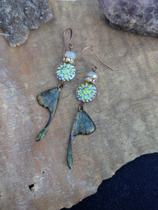Resin Luna Moth Wing Earrings 2